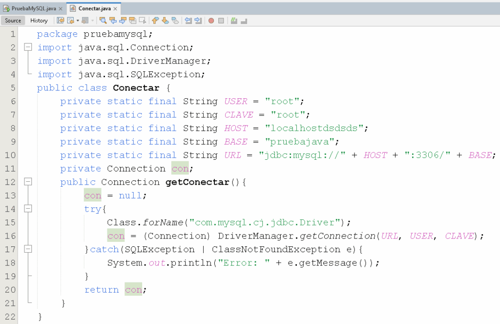 Cómo conectar MySQL con Java en Netbeans - Salón de clases