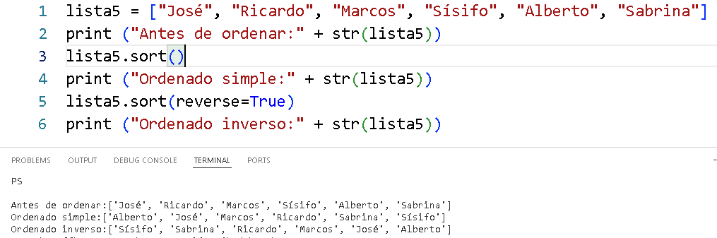 Algoritmos de ordenamiento en Python - Salón de clases