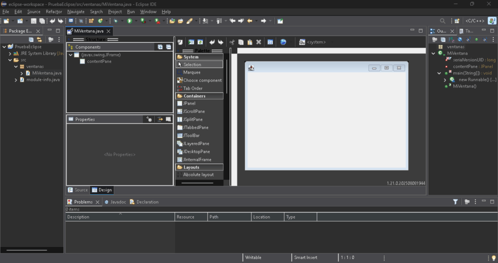Cómo activar el editor visual de Eclipse para Java - Salón de Clases