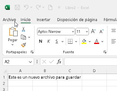 Gestión de archivos en Microsoft Excel - Salón de Clases