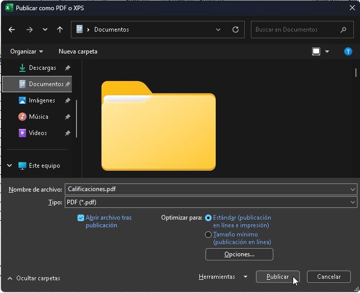 Gestión de archivos en Microsoft Excel - Salón de Clases