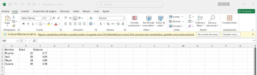 Gestión de archivos en Microsoft Excel - Salón de Clases