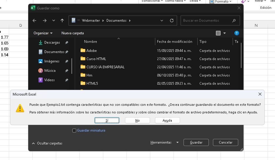 Gestión de archivos en Microsoft Excel - Salón de Clases