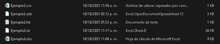 Gestión de archivos en Microsoft Excel - Salón de Clases