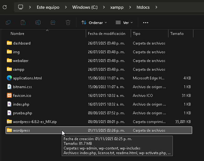 Cómo hacer una instalación local de WordPress en Windows - Salón de Clases