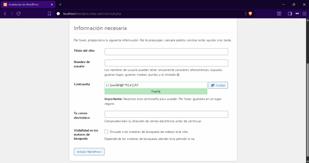 Cómo hacer una instalación local de WordPress en Windows - Salón de Clases