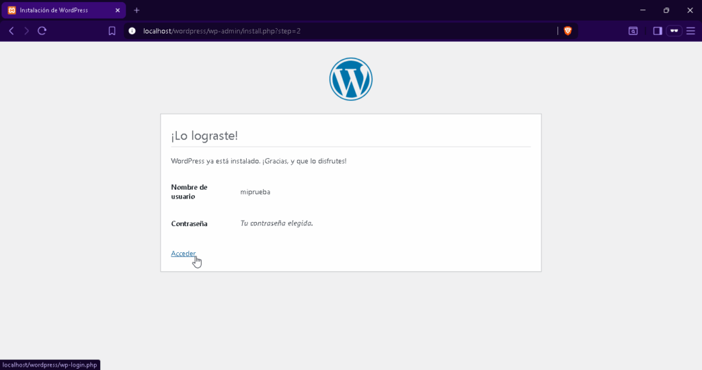 Cómo hacer una instalación local de WordPress en Windows - Salón de Clases
