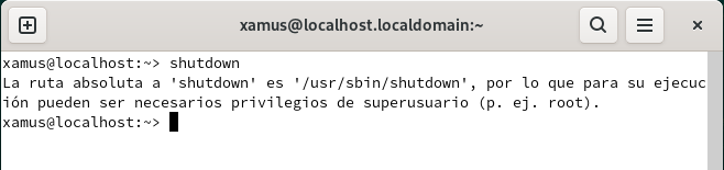 El comando shutdown de Linux - Salón de Clases