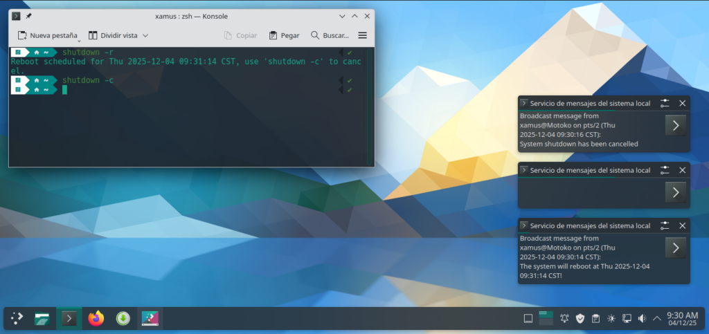 El comando shutdown de Linux - Salón de Clases
