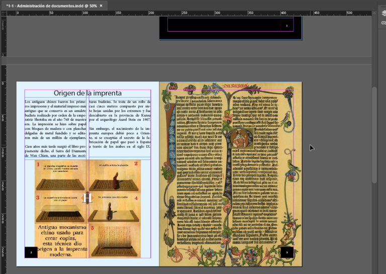 Capas de texto visibles en Adobe InDesign - Hielo Creativo