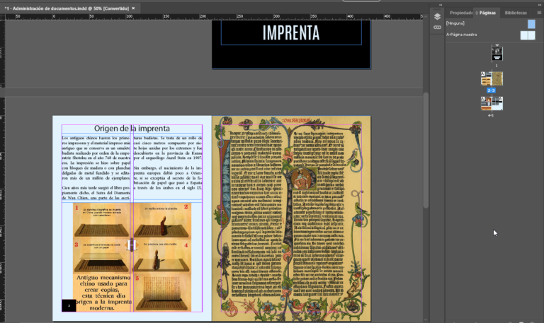 Resultado final de numeración de página en Adobe InDesign - Hielo Creativo