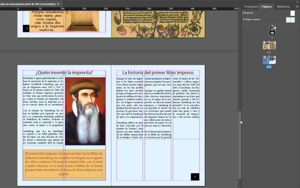 Pestaña de páginas en Adobe InDesign - Hielo Creativo