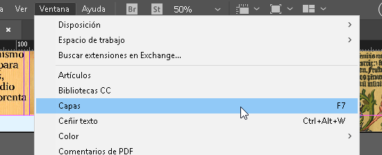 Capas en la capa maestra en Adobe InDesign - Hielo Creativo