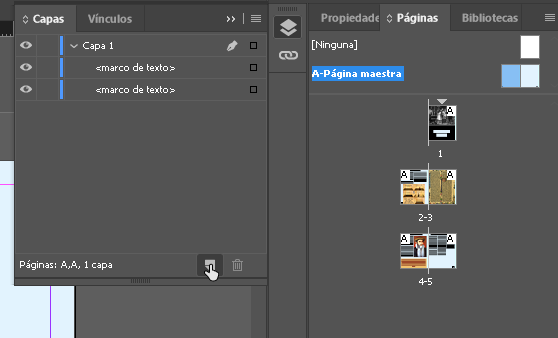 Capas de texto en Adobe InDesign - Hielo Creativo