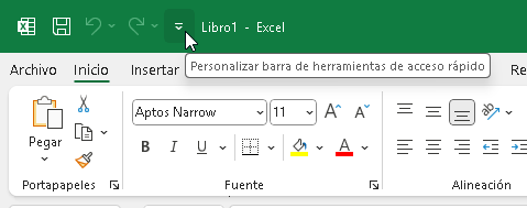 Personalizar la barra de herramientas de Excel - Hielo Creativo