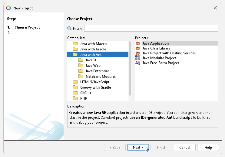 Creando una Java Application en Netbeans - Hielo Creativo
