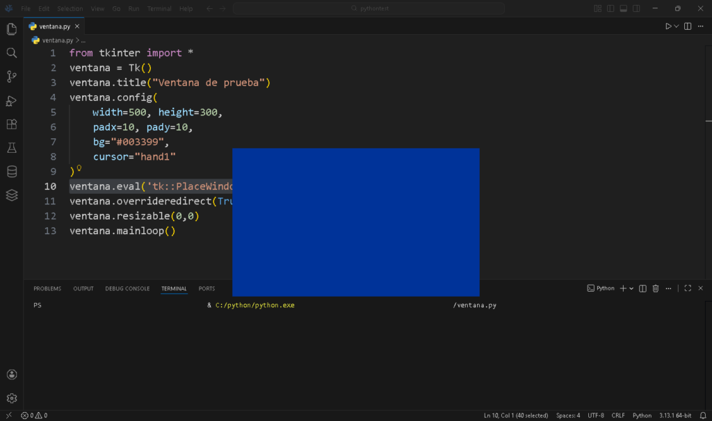 Cómo crear ventanas con tkinter en Python - Hielo Creativo
