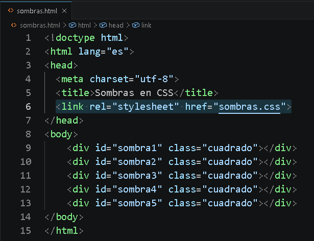 Código HTML con 5 capas - Hielo Creativo