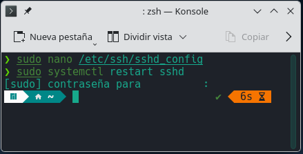 Reiniciando el servicio SSH en Manjaro Linux - Hielo Creativo