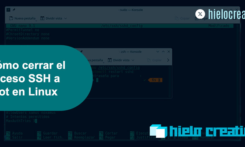 Cómo cerrar el acceso SSH a root en Linux - Hielo Creativo