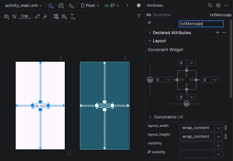 TextView en Android Studio - Hielo Creativo