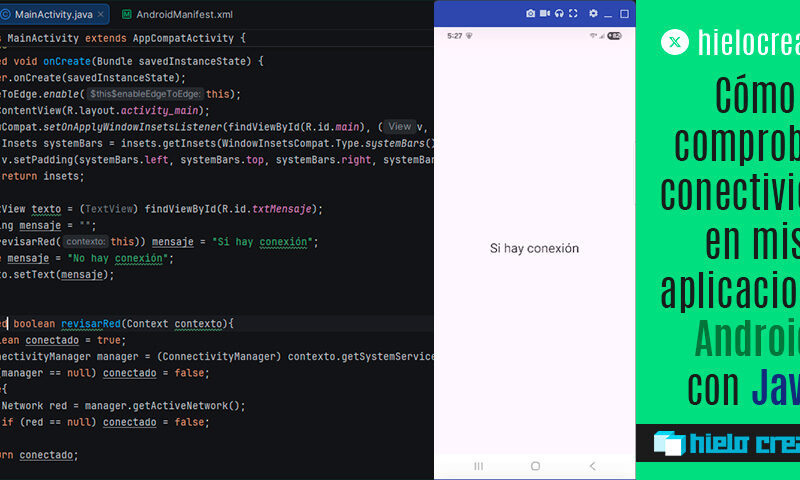 Cómo comprobar conectividad en mis aplicaciones Android con Java - Hielo Creativo