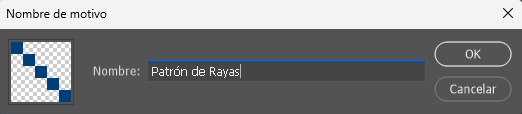 Definir patrón de rayas en Photoshop - Hielo Creativo