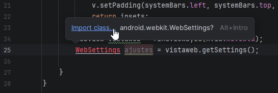WebSettings para WebView en Android Studio - Hielo Creativo