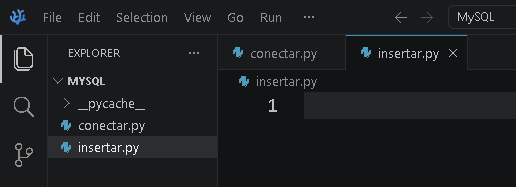 Archivo Python para insertar datos - Hielo Creativo