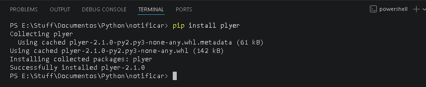 Instalando la biblioteca plyer en Python - Hielo Creativo
