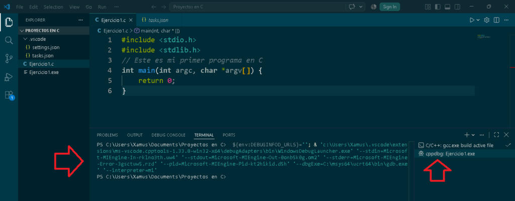 Haciendo debug en Visual Studio Code - Hielo Creativo