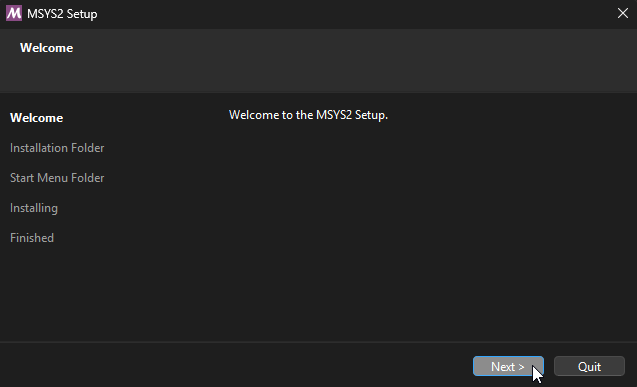 Primer paso para instalar MSYS2 en Windows - Hielo Creativo