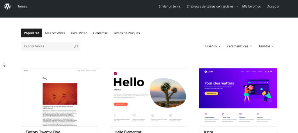 Repositorio oficial de temas de WordPress - Hielo Creativo