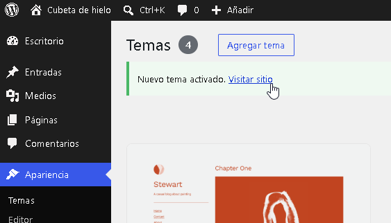Visitar sitio de WordPress - Hielo Creativo