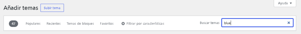 Buscar tema de WordPress - Hielo Creativo